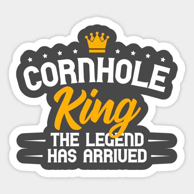 Cornhole King Sticker by MogoTees